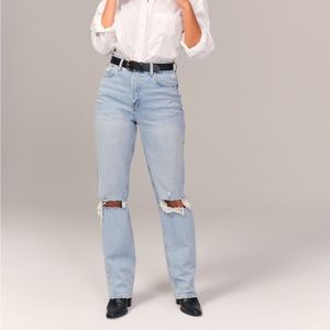 Curve love ultra high rise 90s straight jeans